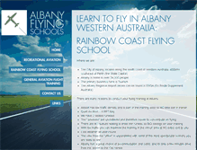 Tablet Screenshot of albanyflyingschools.com.au